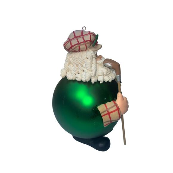 Dept. 56 Vintage Large Scottish Golf Santa Christmas Ornament Original Box Noel - Picture 5 of 9